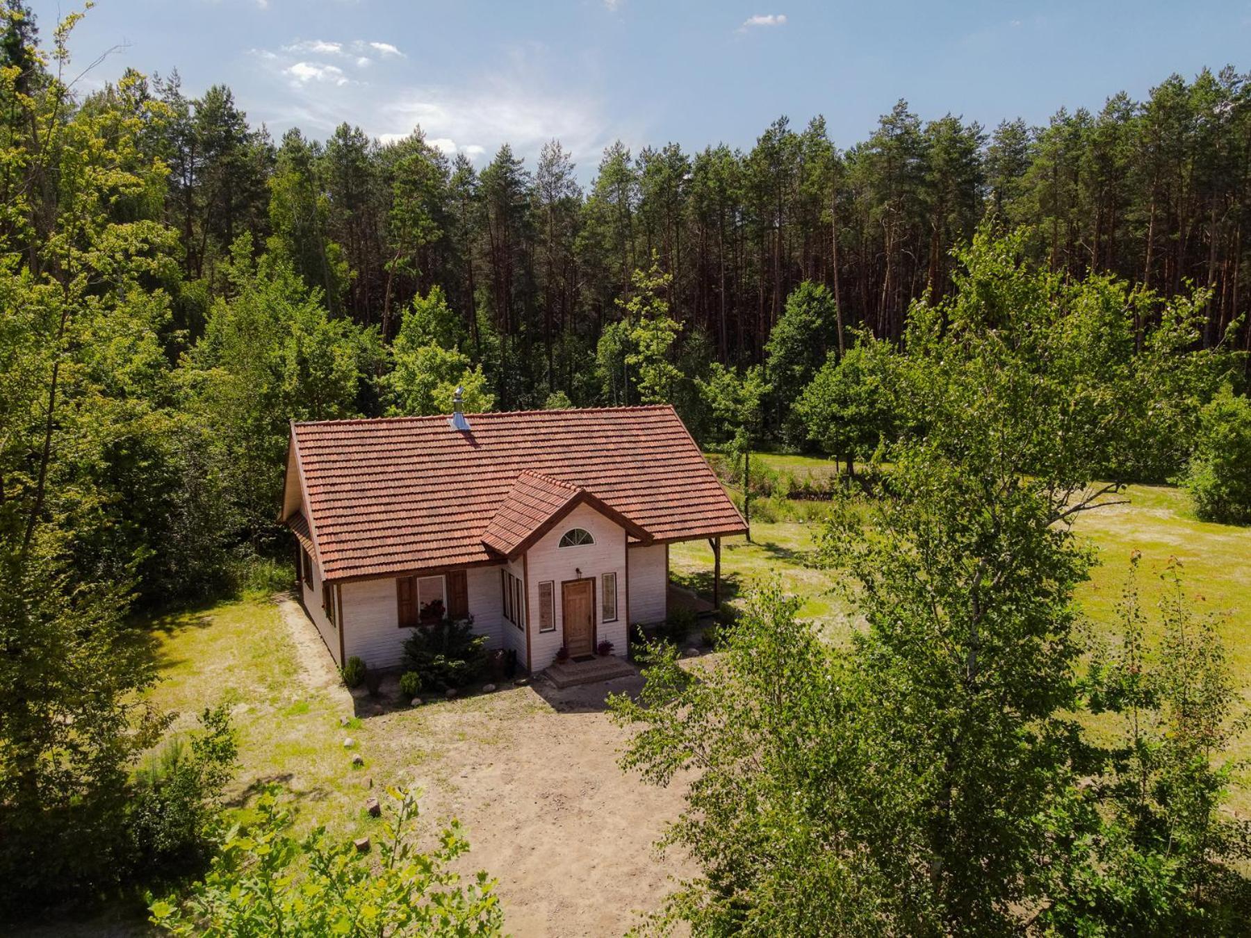 Jagodowy Zakatek, Caloroczny Dom Na Wylacznosc W Lesie, Balia, Cisza, Kominek, Weranda, Stawy Tuczna Екстериор снимка