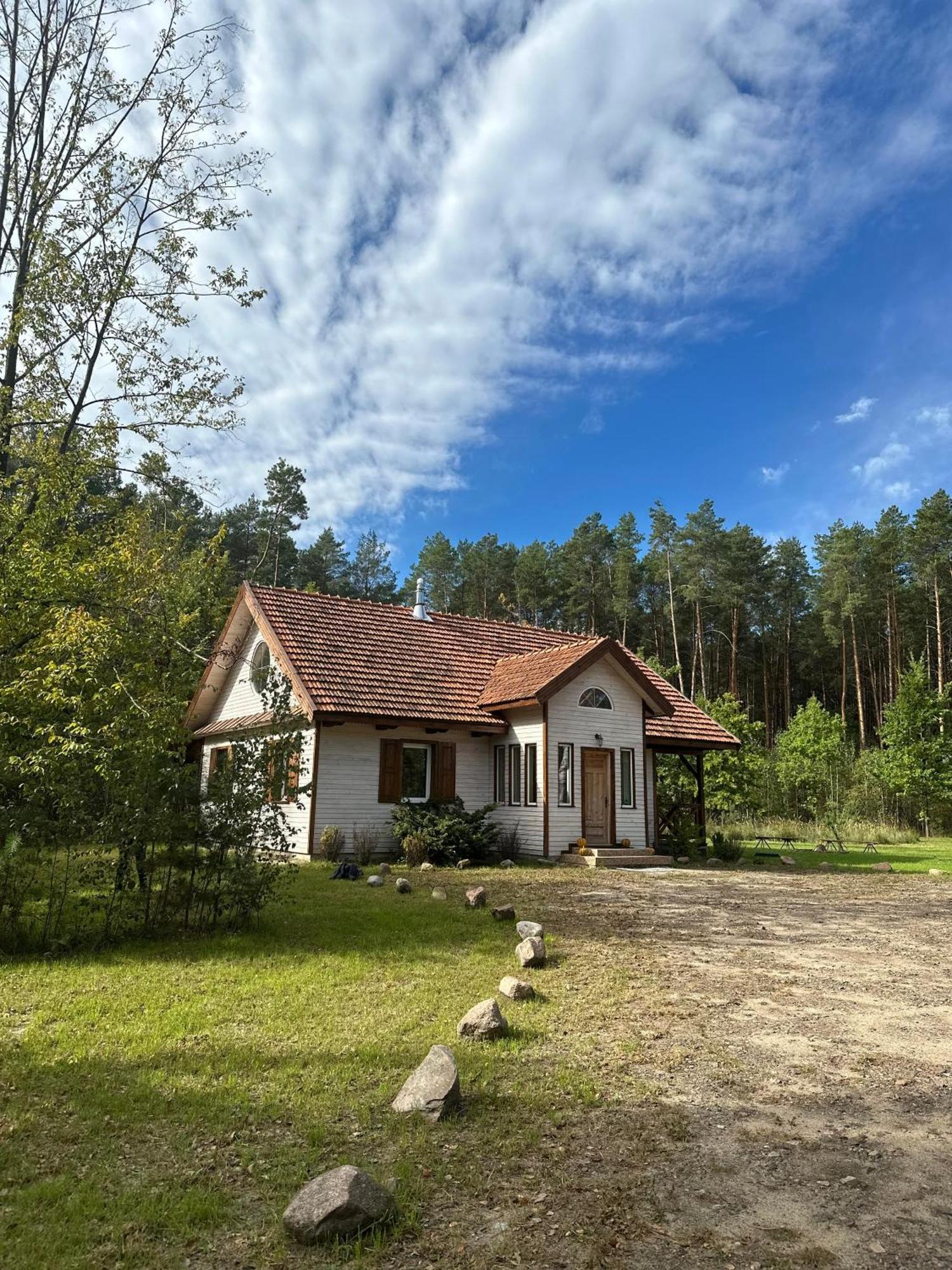 Jagodowy Zakatek, Caloroczny Dom Na Wylacznosc W Lesie, Balia, Cisza, Kominek, Weranda, Stawy Tuczna Екстериор снимка